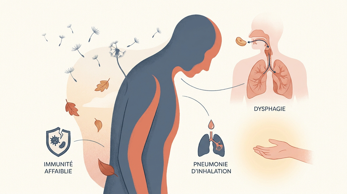 Complications indirectes et vulnérabilité liée à Parkinson